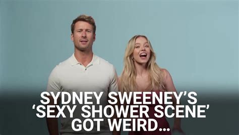 sydney sweeney anyone but you shower scene|Sydney Sweeney Talks ‘Awkward Moment’ Filming Anyone But。